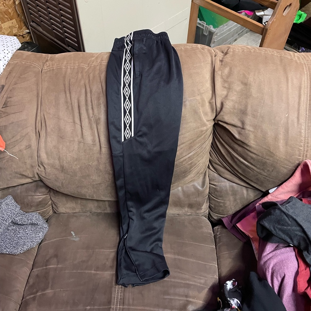 Black and White Umbro Joggers